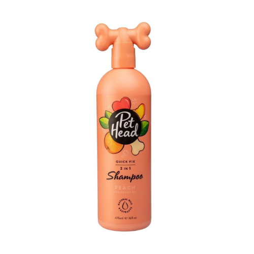 Shampoo e Condicionador 2 em 1 Pet Head Quick Fix Peach - Pêssego 475ml