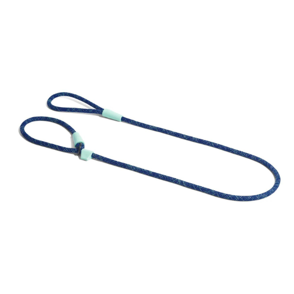 Slip-on Rope Leash Indigo Guia Unificada 2 em 1 Para Cachorros Zee Dog