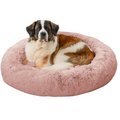 Outward Hound Donut Shag Rose Best Friends Cama Para Cães e Gatos LG 91x91cm