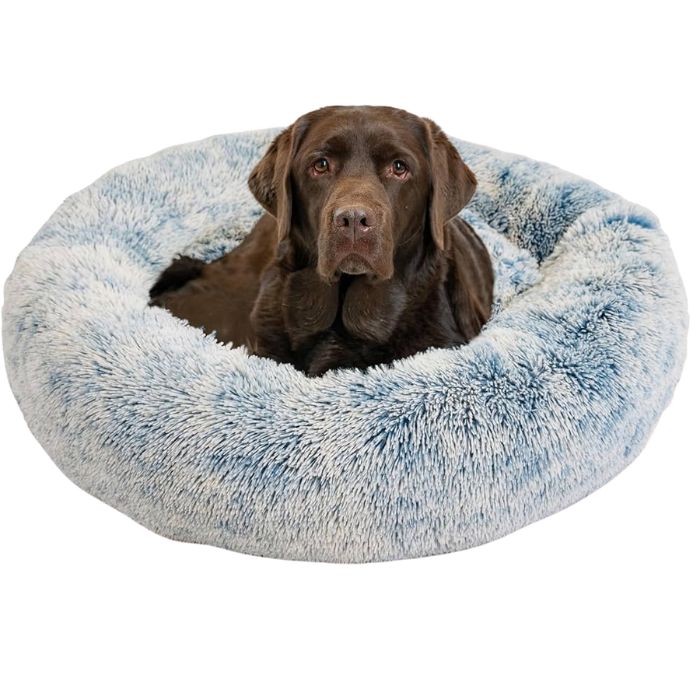 Outward Hound Donut Shag Denim Best Friends Cama Para Cães e Gatos XG 1,14 x 1,14m