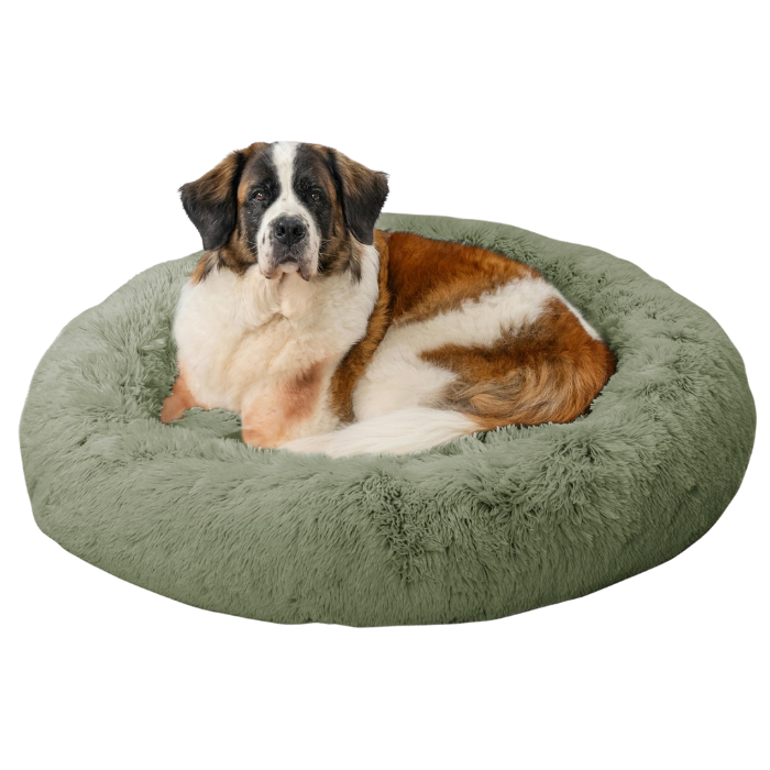 Outward Hound Donut Shag Sage Best Friends Cama Para Cães e Gatos XL 1,14m x 1,14m