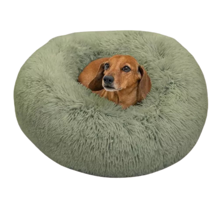 Outward Hound Donut Shag Sage Best Friends Cama Para Cães e Gatos SM 58x58cm
