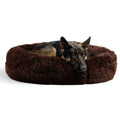 Outward Hound Donut Shag Best Friends Cama Marrom Escuro Para Cães e Gatos XL 91x91cm