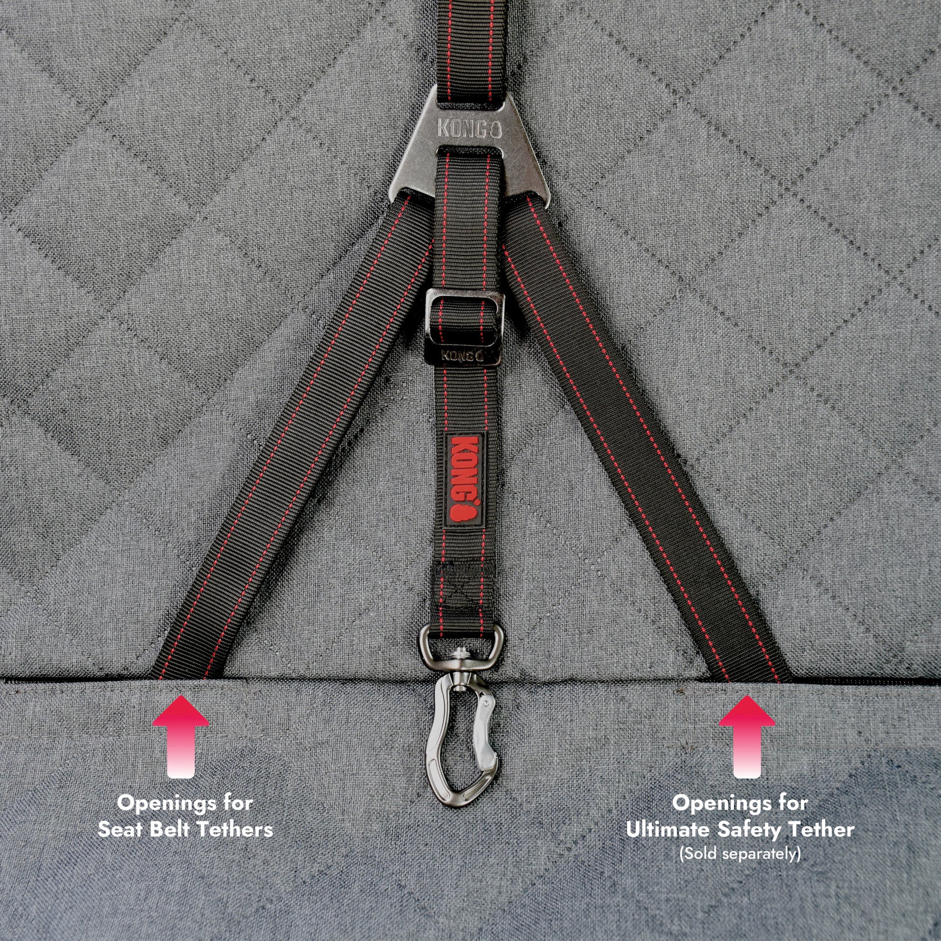 KONG Travel 2 em 1  Capa Protetora e Rede XL Ideal para carros grandes