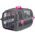 Caixa de Transporte Ferplast Jet 10/20 Rosa