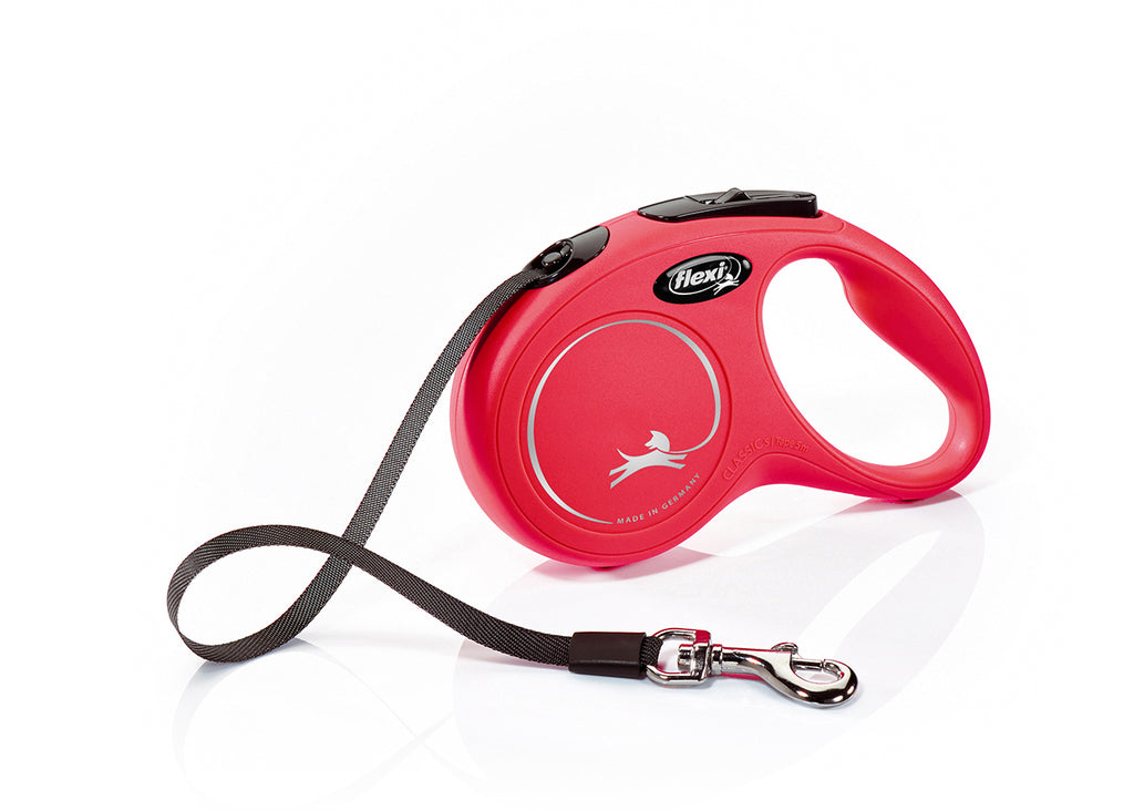 Guia Retrátil Flexi New Classic Fita - 5 metros p/cães -