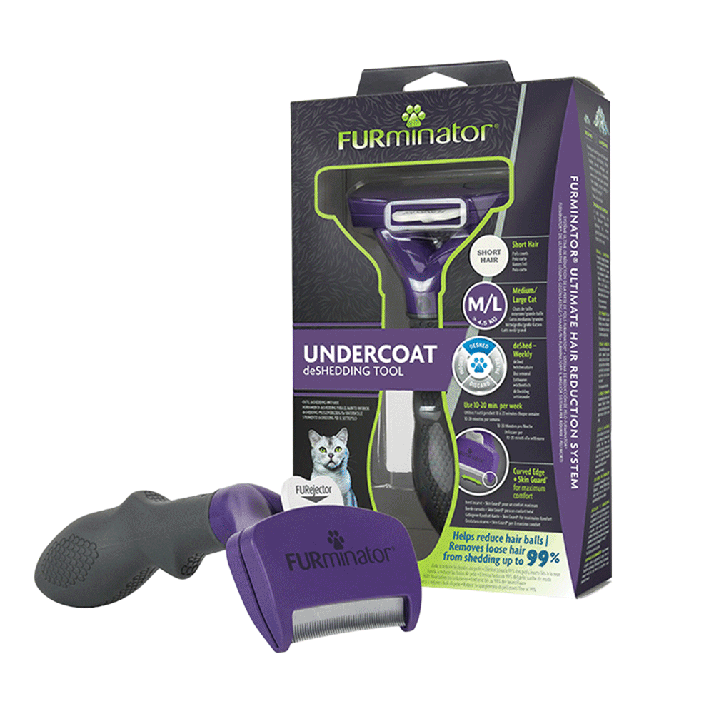 Furminator Médio/Grande para Gatos de Pelo Curto M-G