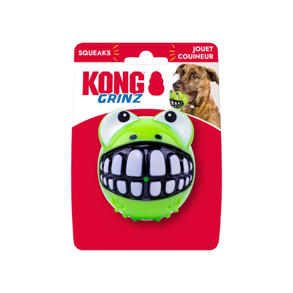 Kong Grinz Frog Médio - Bolinha Para Cães