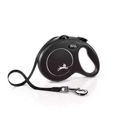 Guia Retrátil Flexi Black Design Fita - 5 metros p/cães -