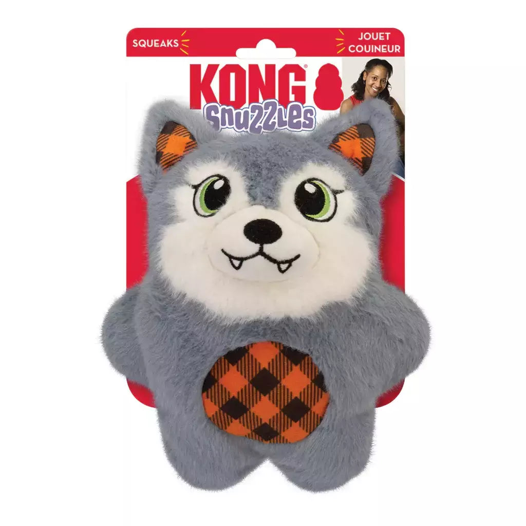 Kong Snuzzles Halloween Lobo Mau Pelúcia Média para cachorros