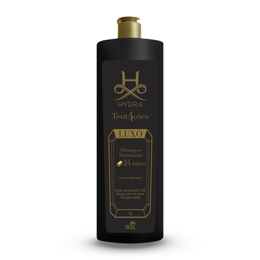Hydra Tent4ções Luxo Shampoo Hidratante 24 Kilates 1L