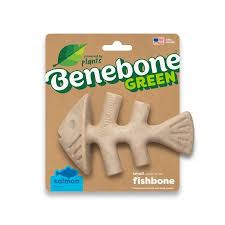 Benebone Green Fishbone - Mordedor para Cachorro Sabor Salmão