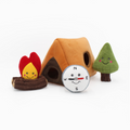 Burrow Zippy Paws Camping - Pelúcia Esconde-Esconde Interativa para cachorro