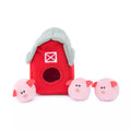Burrow Zippy Paws Celeiro de Porquinhos - Pelúcia Esconde-Esconde Interativa para cachorro