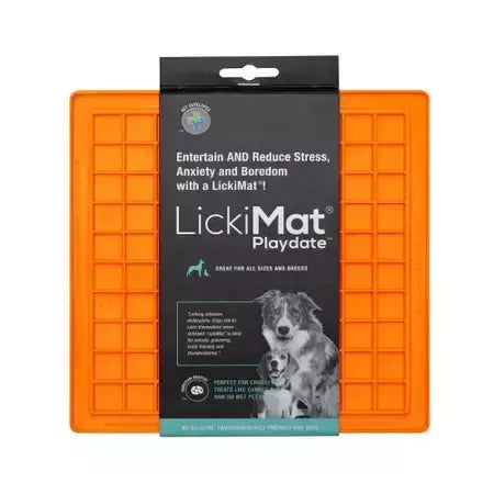 LickiMat Playdate - Tapete de lamber para cachorros