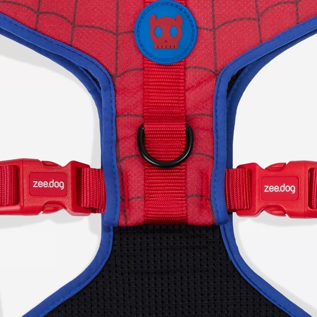 Zee Dog Peitoral Air Mesh ajustável Homem Aranha para cães
