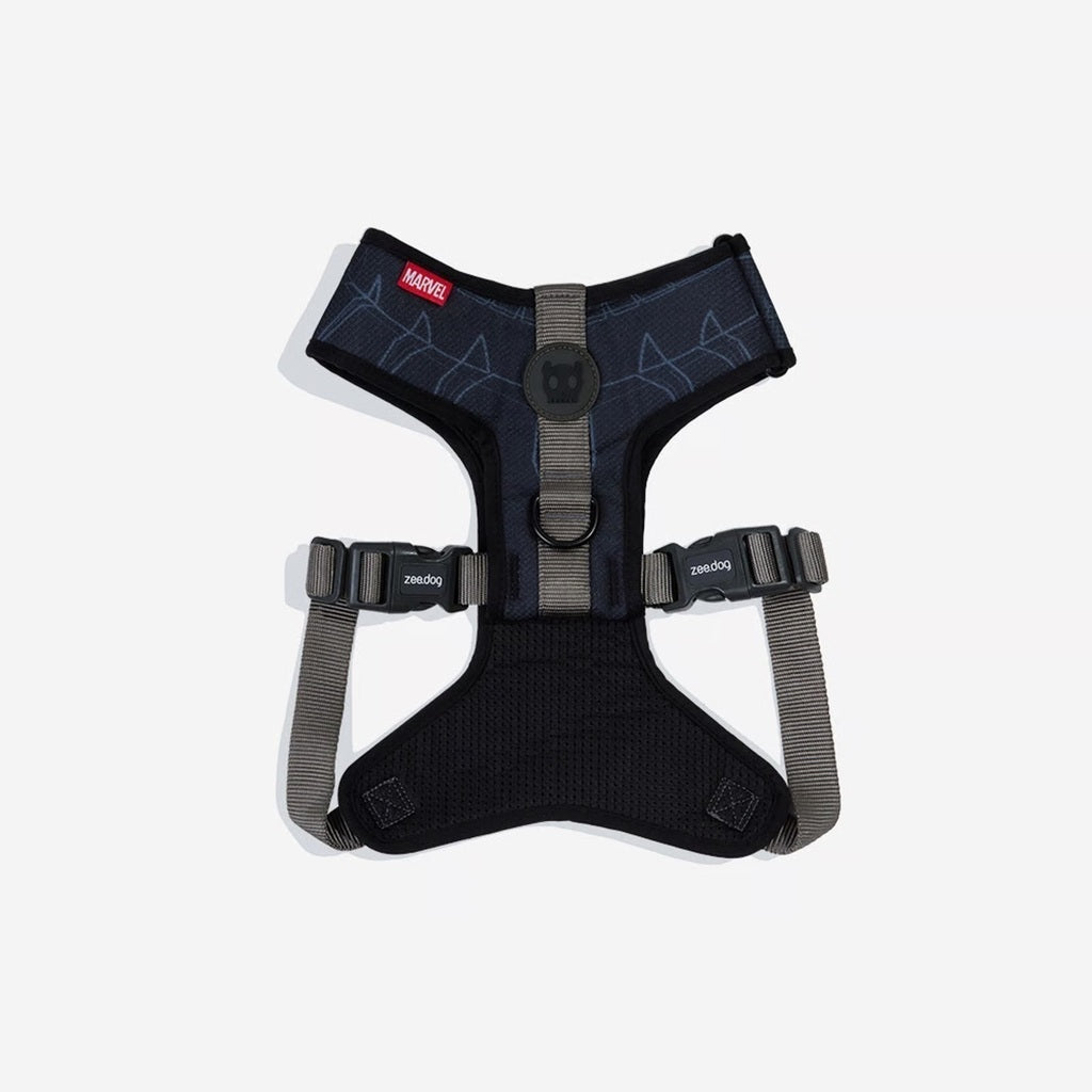 Zee Dog Peitoral Air Mesh ajustável Marvel Pantera Negra para cães