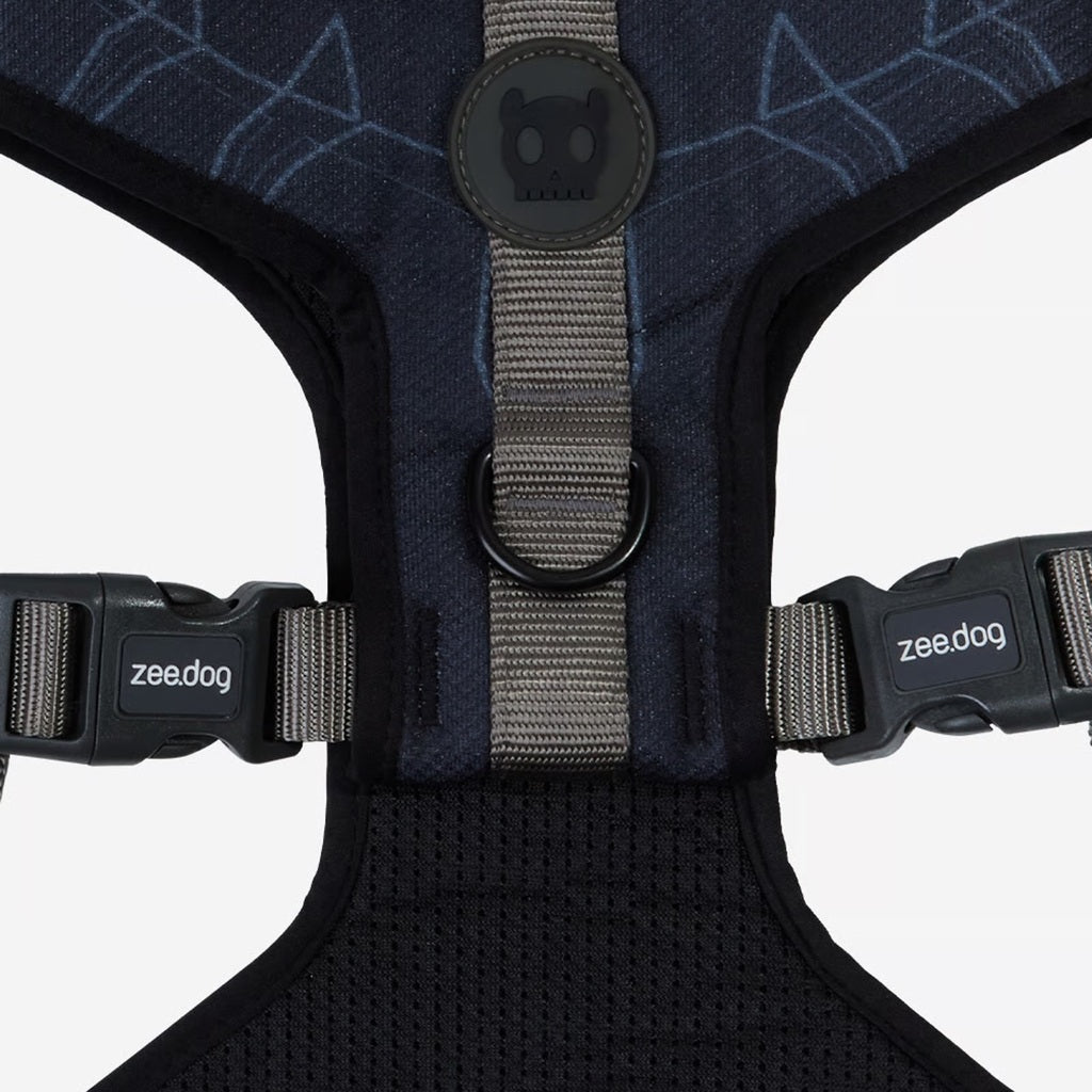 Zee Dog Peitoral Air Mesh ajustável Marvel Pantera Negra para cães