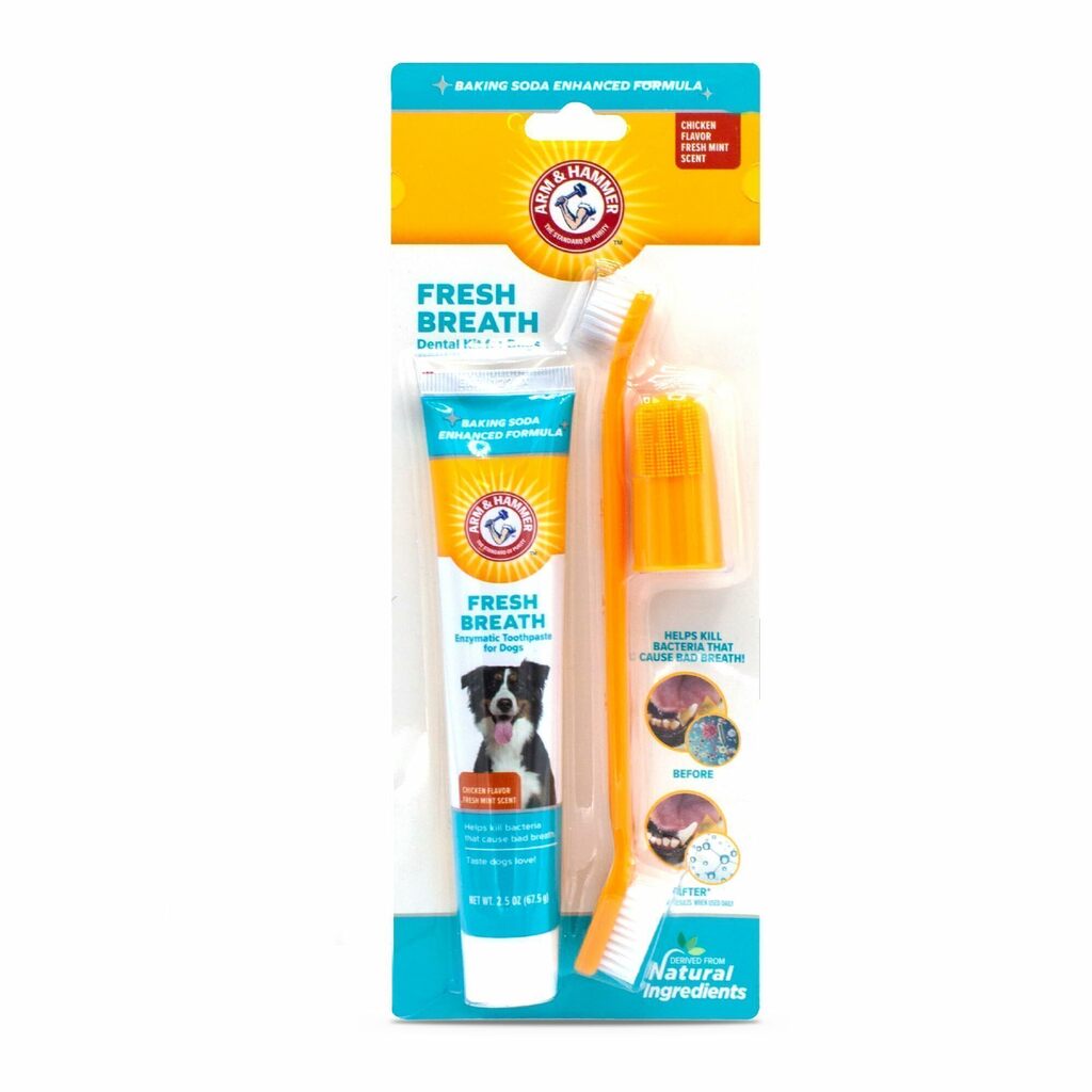 Kit Creme Dental Fresh Breath Dental Kit para Cães Arm & Hammer