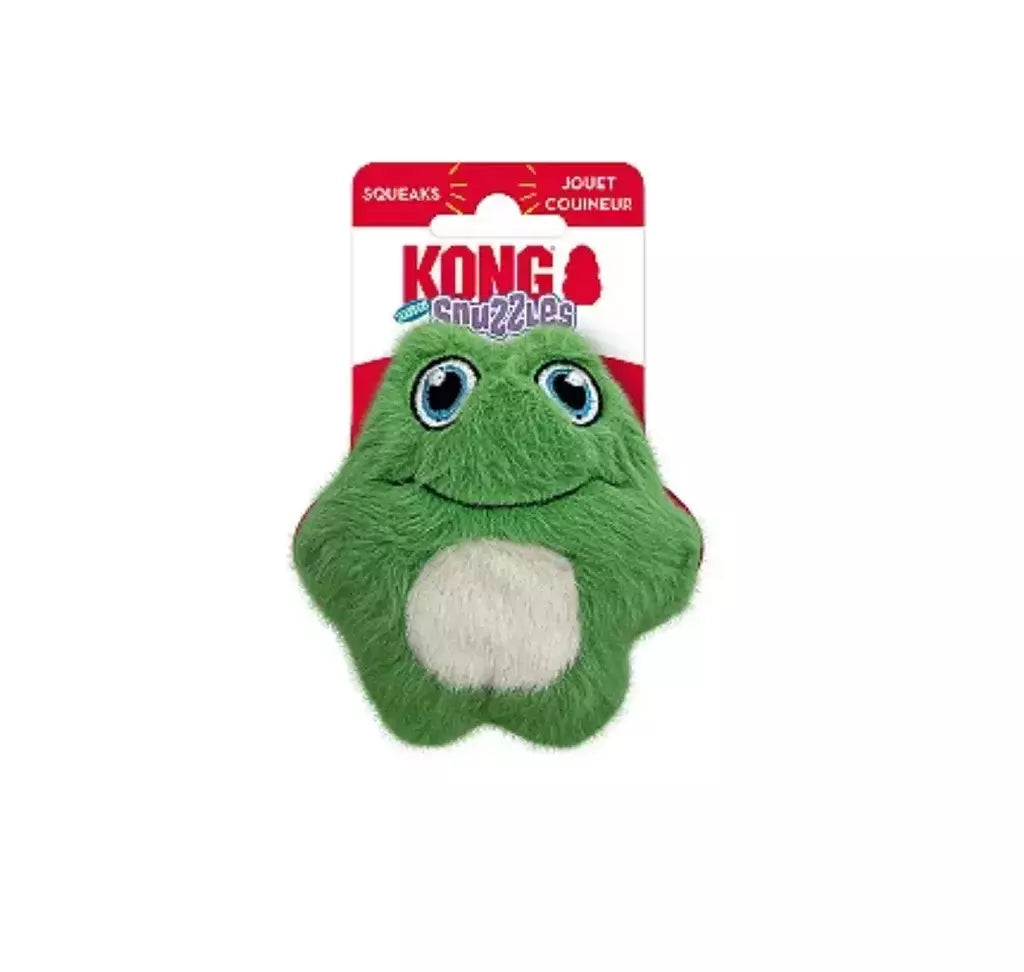 Kong Snuzzles Mini Frog Pelucia Para Cachorro Com Apito