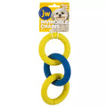 JW Invincibles Chains - Brinquedo para cachorro Amarelo c/ Azul