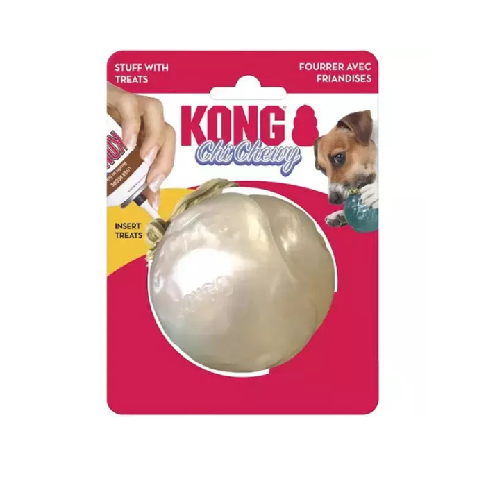 Kong ChiChewy Ball Média - Brinquedo recheável para cachorro