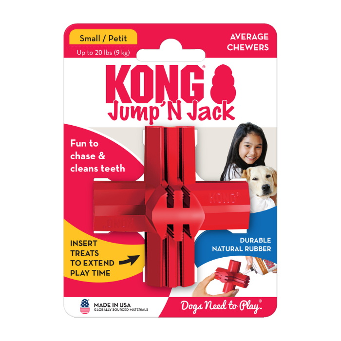 Kong Jump 'N Jack P Brinquedo de Borracha para Cachorro
