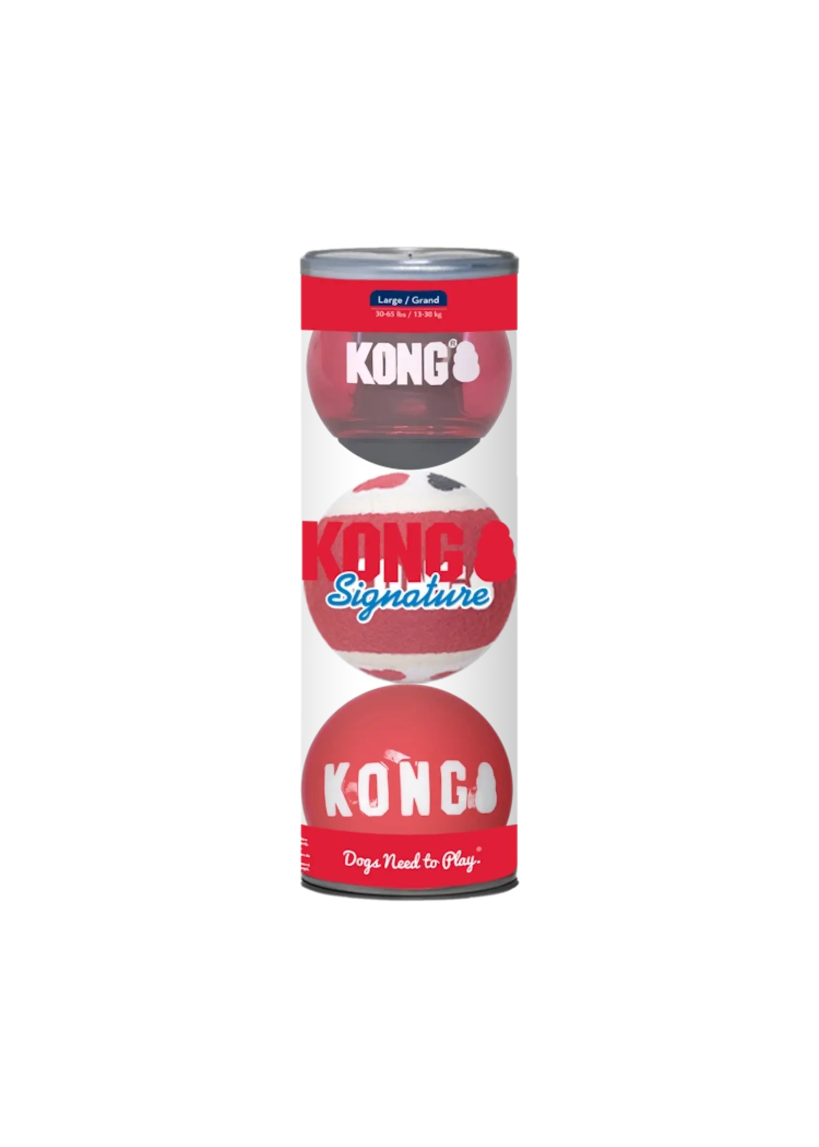 Kong Signature Balls Assorted - Mordidas Leves e Moderadas