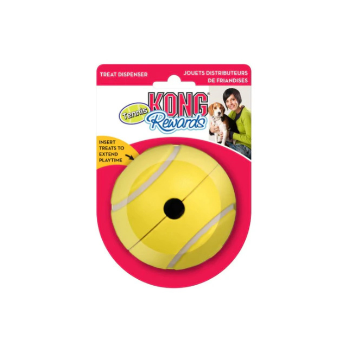 Kong Rewards Tennis Bola Grande Recheável Para cachorro