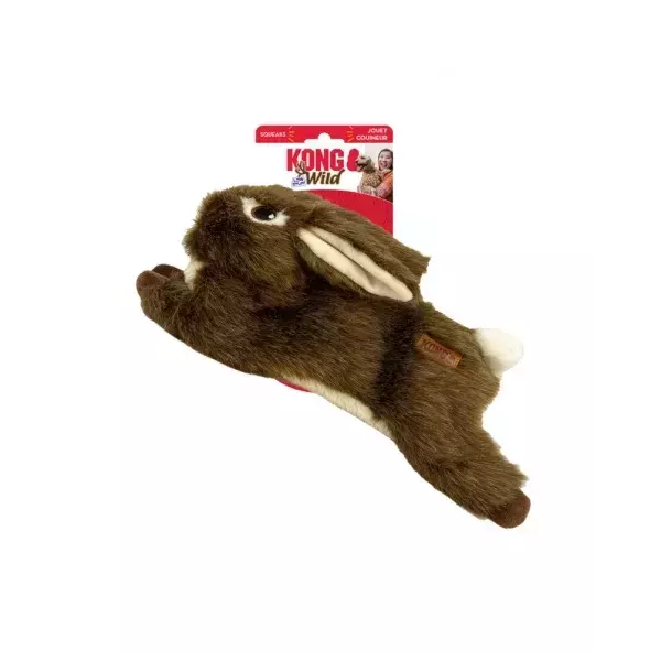 Kong Wild Low Stuff Coelho Médio Pelúcia Para Cachorros