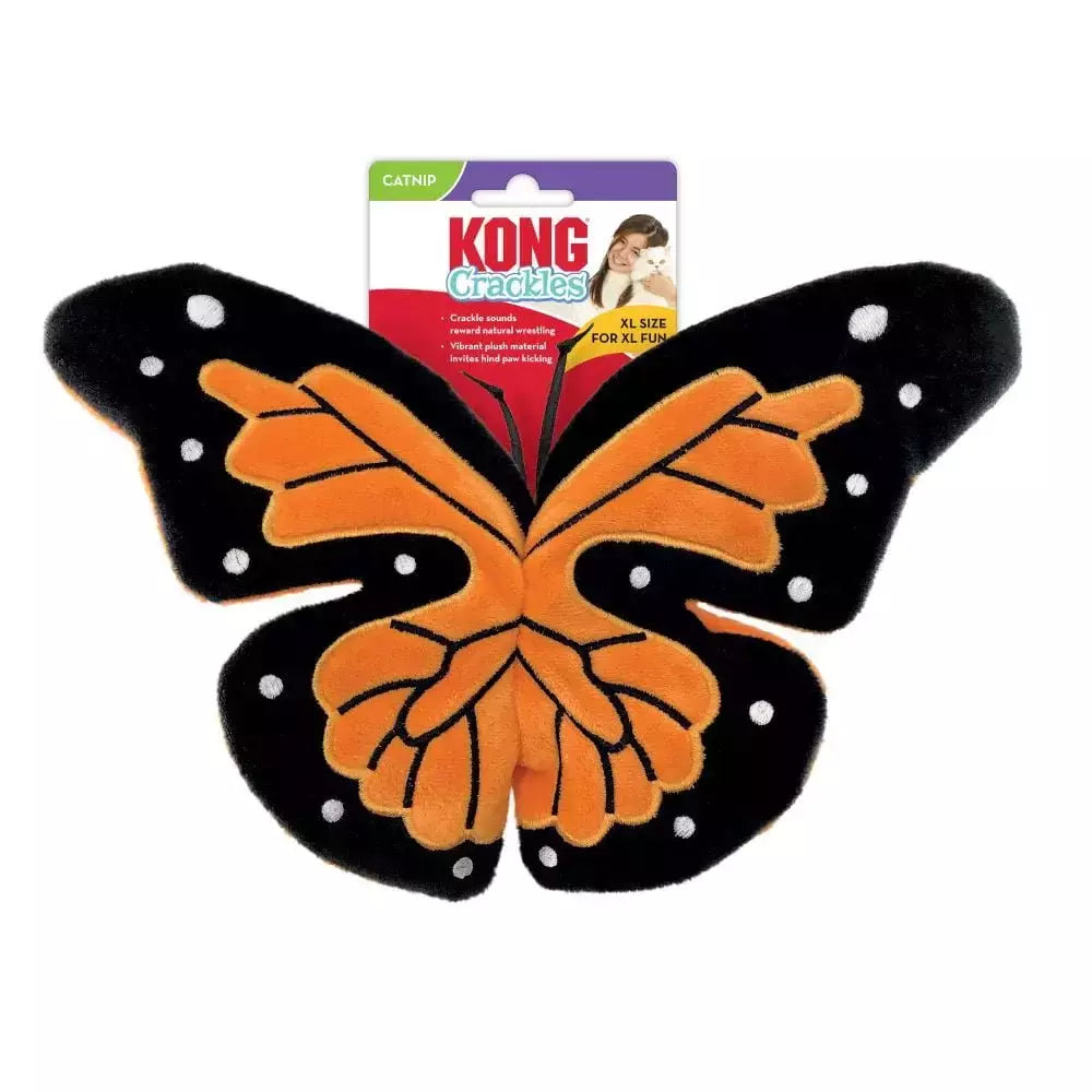 Kong Crackles Flutterz Borboleta - Pelúcia com Catnip para Gatos