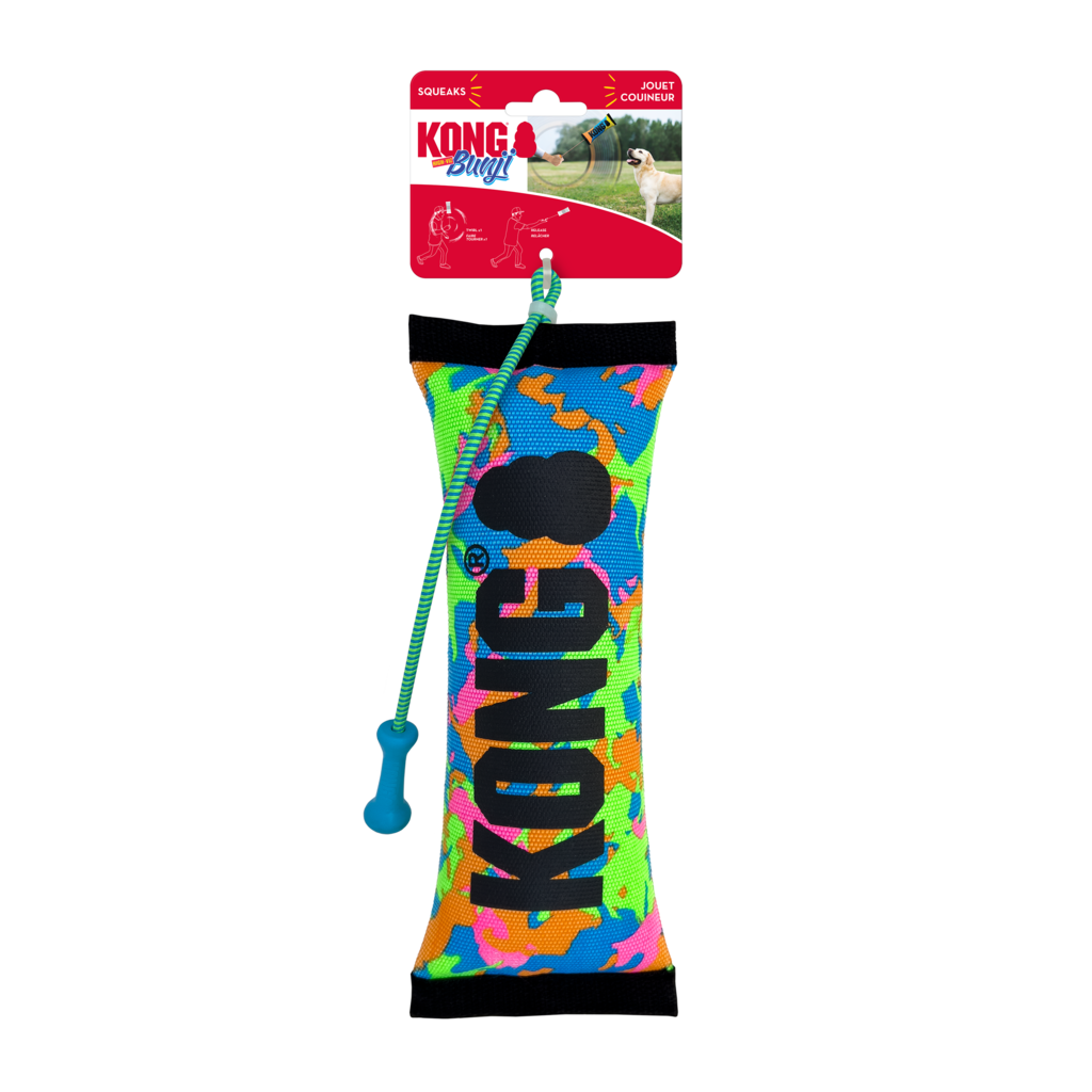 KONG Bunji High-Viz Bumper Médio - Brinquedo para cães
