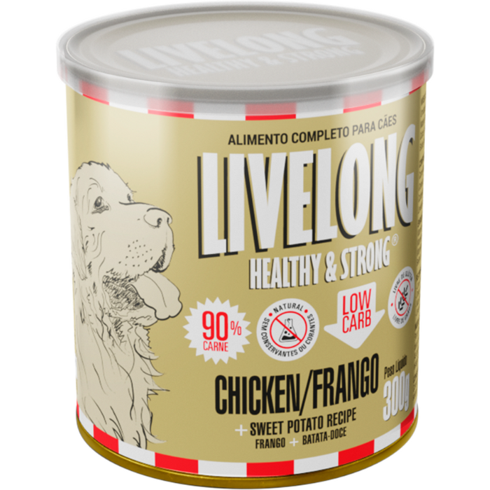 Ração Úmida Livelong Para cachorro Sabor Frango 300gr