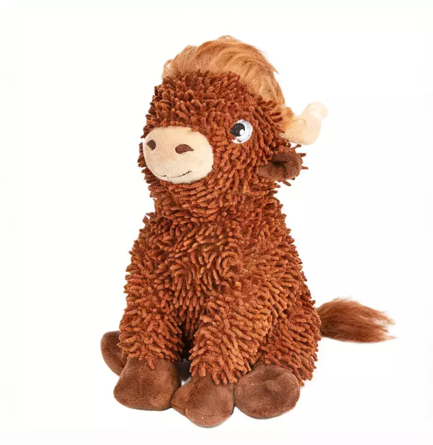 FOFOS Brinquedos para Cães - Chenille Tough Animais - Gado Escócia