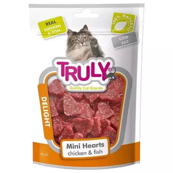 Petisco Truly Frango e Peixe para gatos 50g