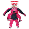 Kong Floppy Knots Coelho L Grande Com Corda Rosa