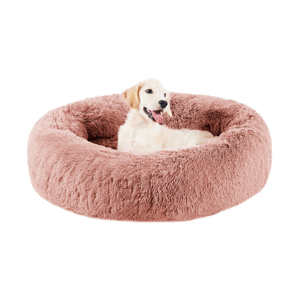 Outward Hound Donut Shag Rose Best Friends Cama Para Cães e Gatos MD 76x76cm