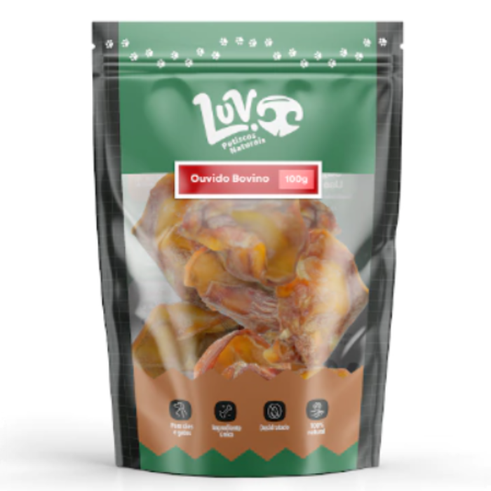 Ouvido Bovino Luv 100g