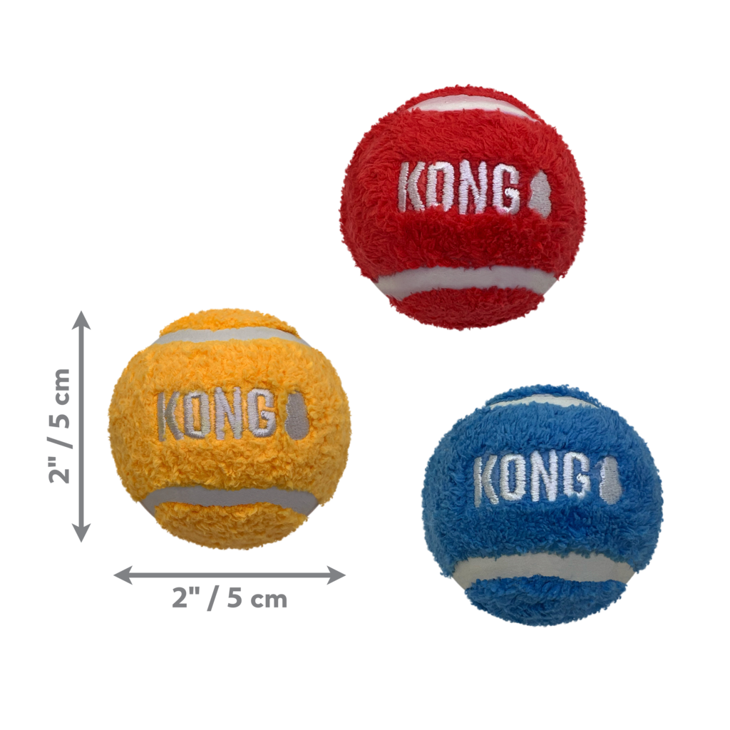 Kong Sport Softies Balls Pequeno - Brinquedo para cachorro