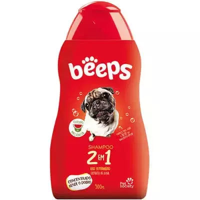 Shampoo 2 em 1 Beeps Pet Society 500ml