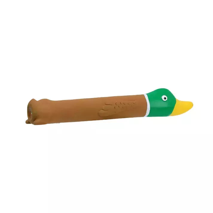 Brinquedo Para Cachorro PETTA Qmonster Latex Bastão Voador - Pato