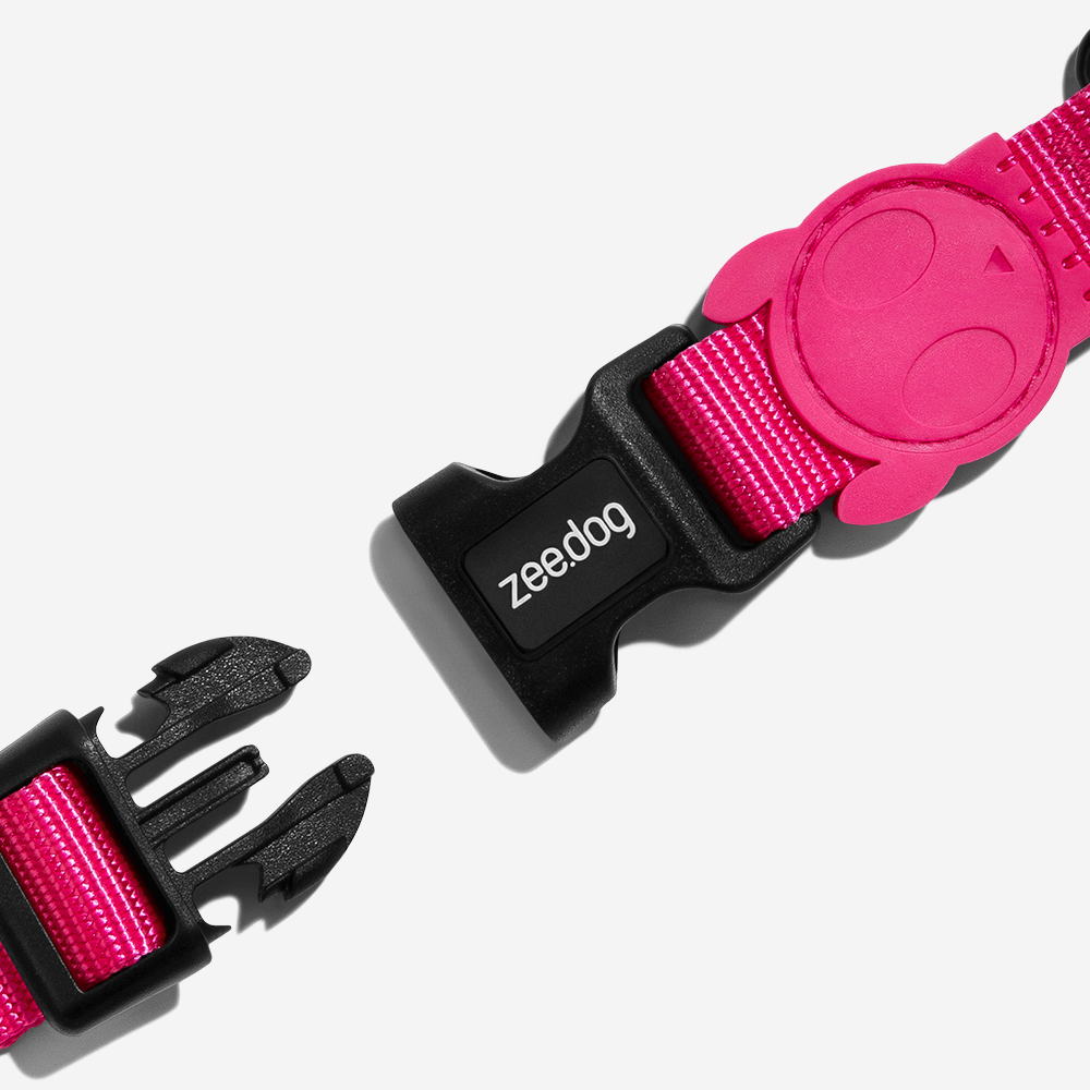 Peitoral H Para Cachorros Pink Led Zee Dog