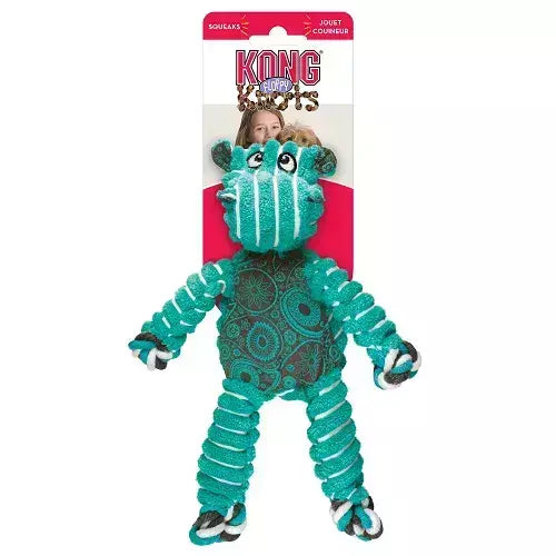 Kong Floppy Knots Hippo L Grande Com corda