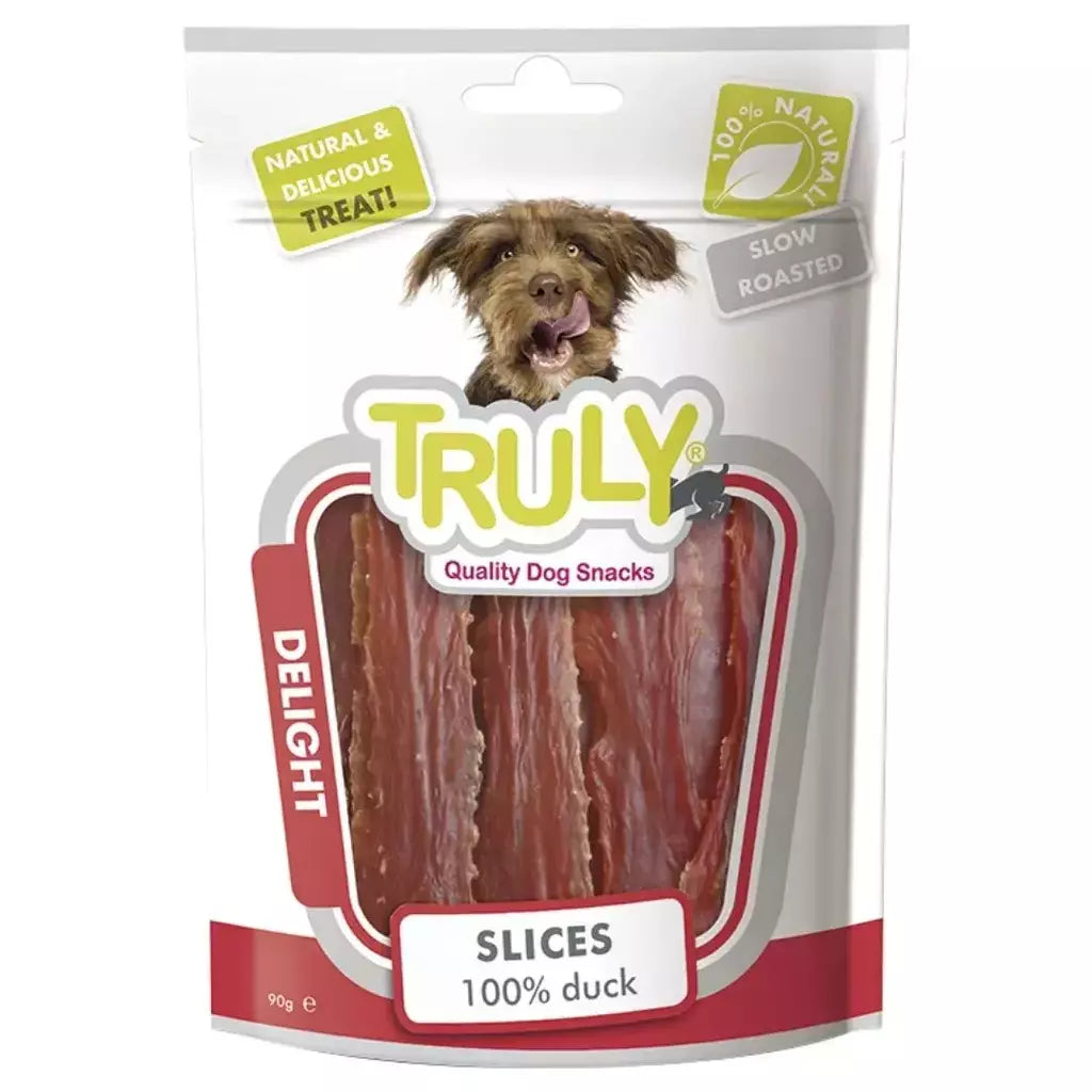 Petisco para cachorro Truly delight fatias de pato 90g