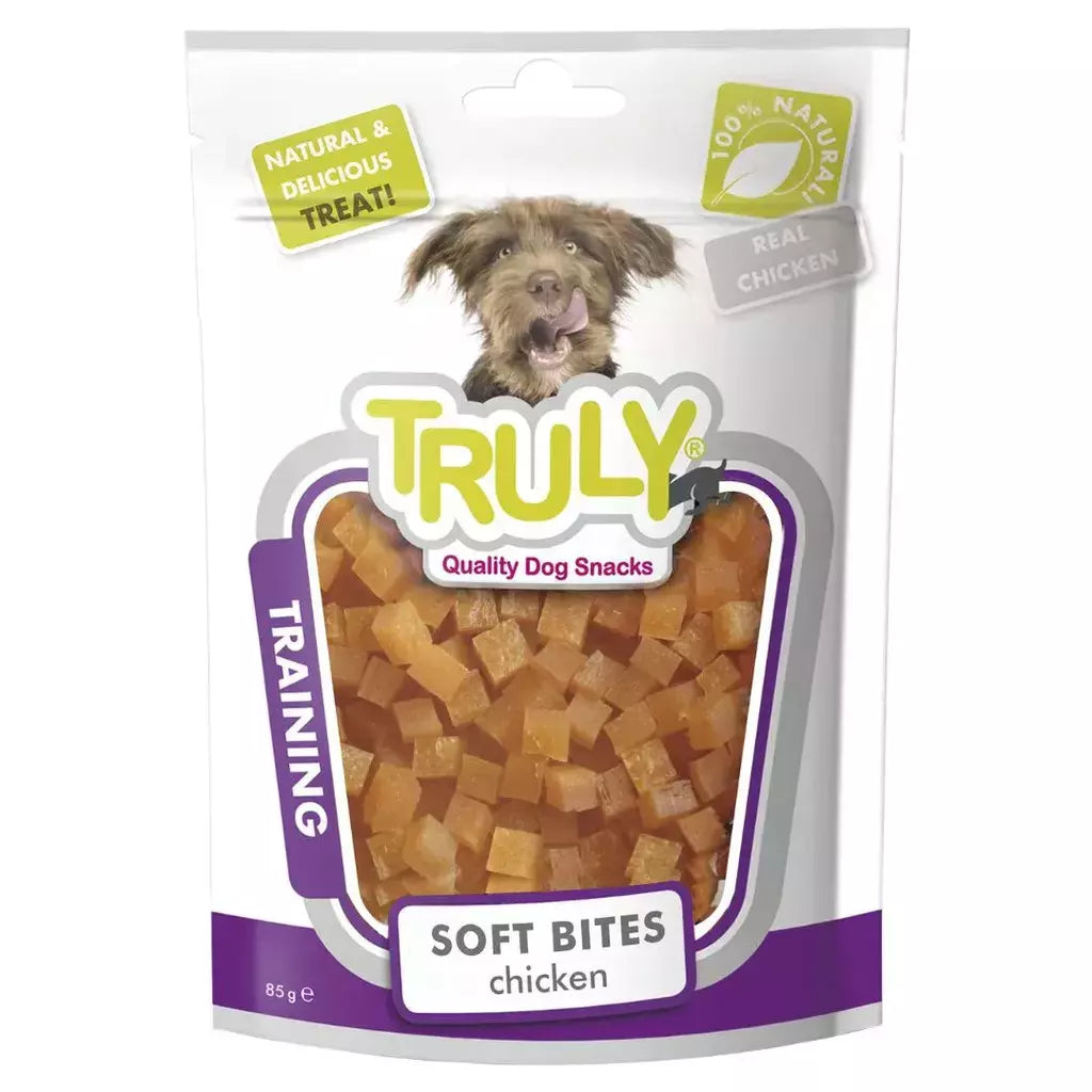 Petisco para cachorro Truly training iscas de frango 85g