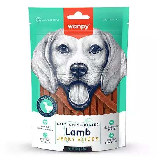 Petisco Para Cachorro Wanpy Tiras De Cordeiro 100g
