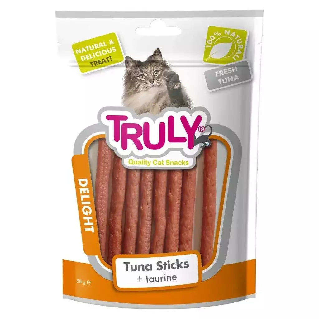 Petisco Truly Duck Sitcks Palitinhos de pato para gatos 50g