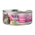 Alimento úmido enlatado para gato Truly Frango e Atum 95g