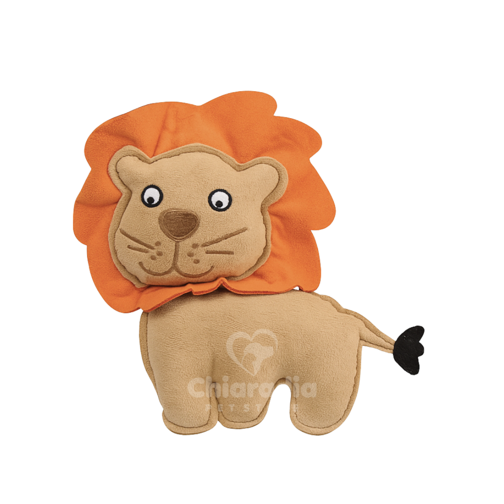 Pelucia Para Cães Zoológico Suede Suave Com Som - Leão