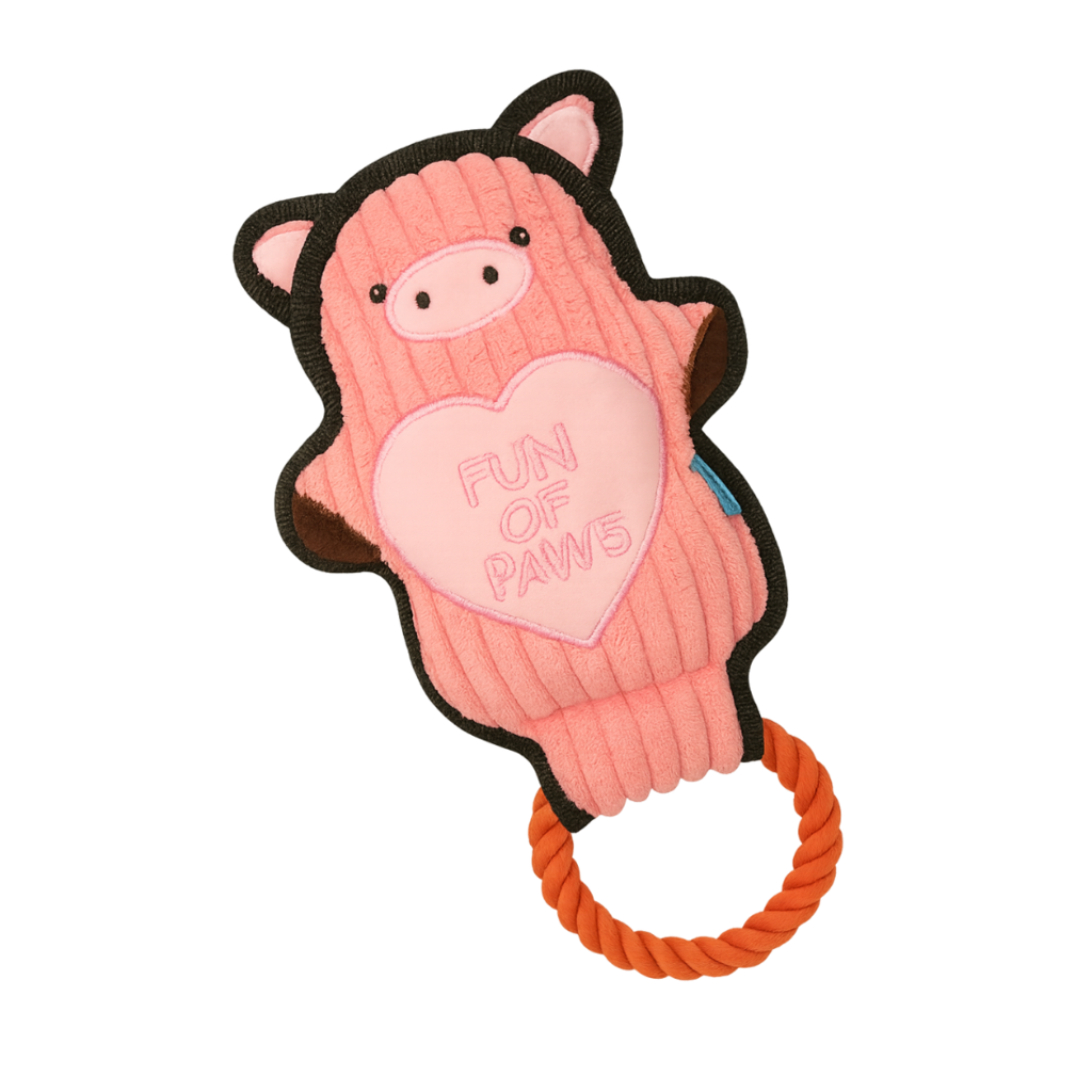 Pelucia Para Cães PETTA - Qmonster Animais de Mãos Dadas Porco